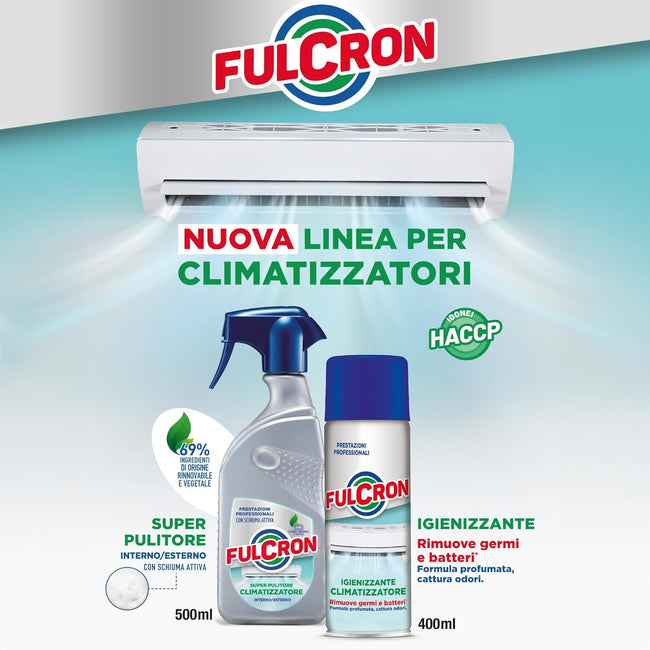 Fulcron Arexons Désinfectant en Spray Climatiseurs 400ml Anti-Odeurs HACCP 2PC