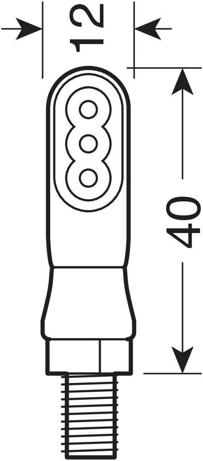 Lampa 90476 Nano – Coppia Frecce Moto LED 12V Omologate E, Lente Fumé
