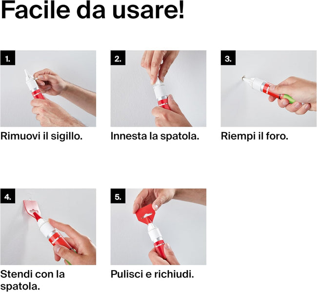 Fischer NTJH - Stucco riempitivo rapido con spatola 70 ml