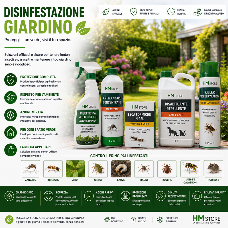 Disinfestazione Giardino