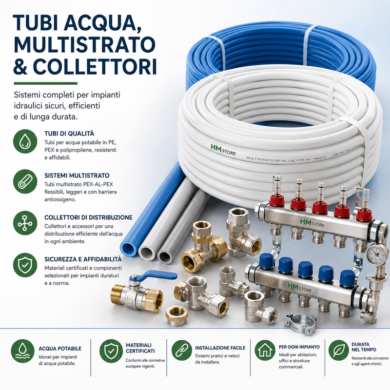 Tubi Acqua,Multistrato & Collettori