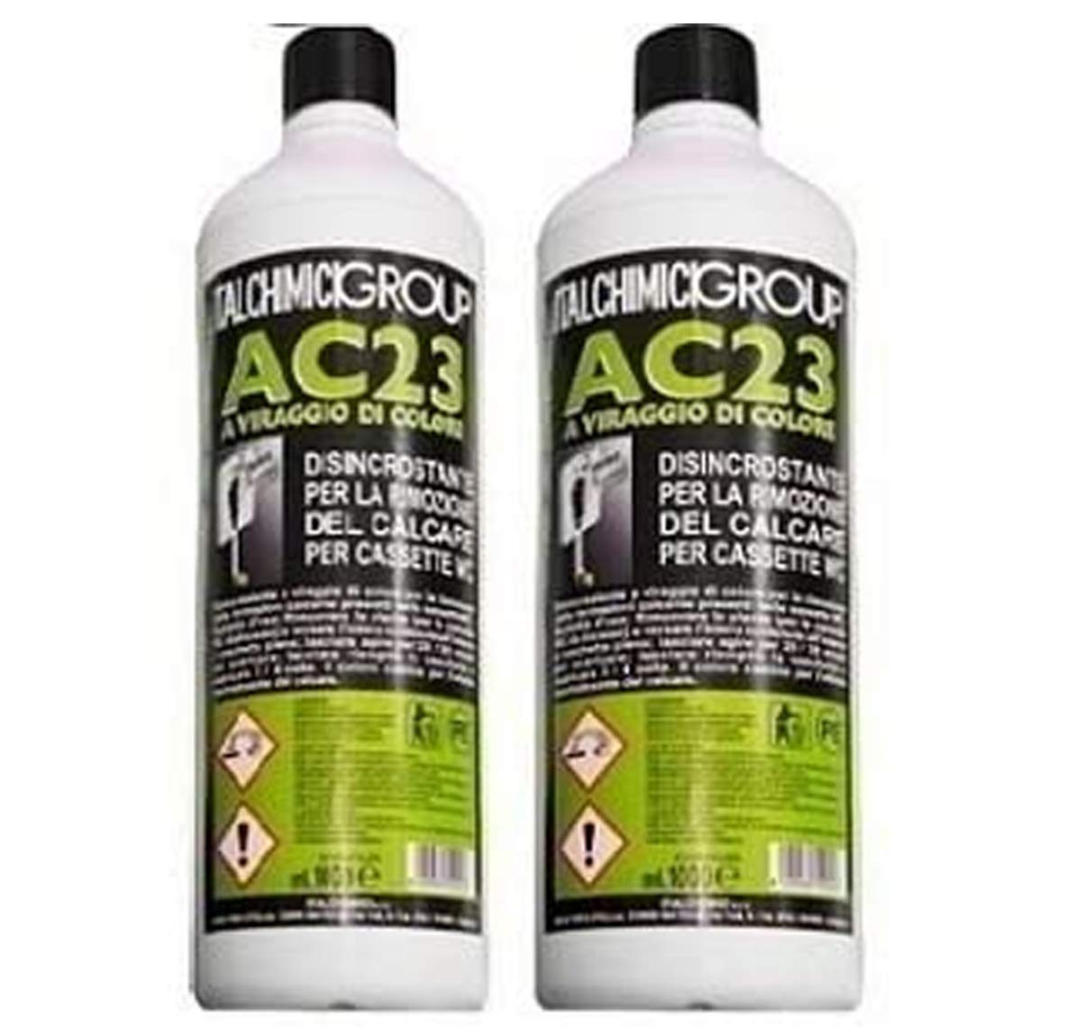 Italchimici AC23 Disincrostante WC Anticalcare Forte 2lt per Cassette e Scarichi Professionale