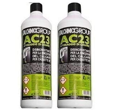 Italchimici AC23 Disincrostante WC Anticalcare Forte 2lt per Cassette e Scarichi Professionale