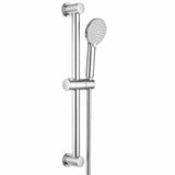 Asta Doccia Saliscendi 70 cm con Doccetta 3 Funzioni e Tubo Flessibile Anticalcare, Alta Pressione, Getto Potente, Struttura Rinforzata Stabile, Installazione Facile, Cromato