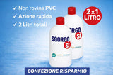 Disgorgante Scarichi 1L Professionale, Sgorgante WC Lavandino Doccia, Stura Tubi Scioglie Capelli Grasso Residui, Azione Rapida, Guanti Inclusi
