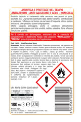 SVITOL Serrature Lubrificante spray per serrature 180 ml, trattamento professionale anticorrosivo e antiattrito per cilindri, cerniere, maniglie, lucchetti e meccanismi porte