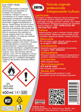 SVITOL, Lubrificante multifunzione spray 400 ml con cannuccia, sbloccante protettivo per metalli, serrature, cerniere, catene, bulloni e meccanismi