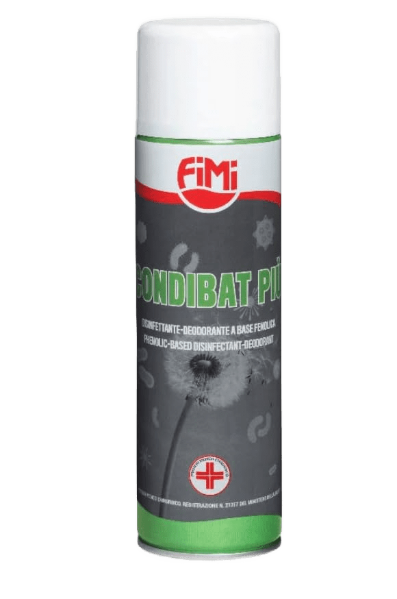 Condibat PIU' elimina odori, disinfettante-deodorante base fenolica 500 ml.