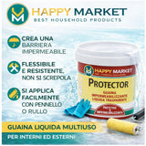 Guaina Impermeabilizzante Liquida Trasparente 750ml HM Protector – Impermeabilizzante per Terrazzi, Bagni, Muri, Balconi, Anti Infiltrazioni, Facile Applicazione