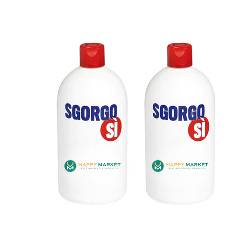 HM Disgorgante Professionale sgorgosi 2x1L – Sgorgante Liquido Potente per WC e Scarichi Intasati – Scioglie Capelli, Grasso e Residui – Sicuro su PVC e Metallo