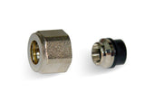 HM Raccordo Universale Adattatore 1/2" per Tubi Multistrato e Rame, Finitura Nichelato/Cromato, ottone CW617N