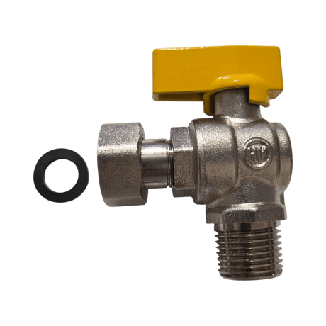 HM | Rubinetto a Sfera Gas 1/2″ EN 331 – Valvola M/M o M/F | Ottone Nichelato con Leva Gialla | Per Gas Naturale, GPL - IDRAULICAMENTEHM | Rubinetto a Sfera Gas 1/2″ EN 331 – Valvola M/M o M/F | Ottone Nichelato con Leva Gialla | Per Gas Naturale, GPL (43865891)