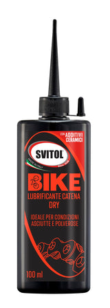 SVITOL Lubrificante Catena Dry, Lubrificazione Pulita, di Lunga Durata, Su Lunghe Distanze, 100 ml