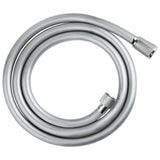 Tubo Doccia Flessibile 1,5m e 2m Acciaio Inox o PVC Universale G1/2" Anti-Torsione Antipiega Antigoccia Alta Resistenza Cromato Installazione Rapida Compatibile Soffione