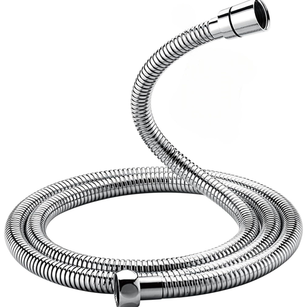 Flexible de Douche 1,5m et 2m Acier Inoxydable ou PVC Universel G1/2" Anti-Torsion Anti-Pli Anti-Goutte Haute Résistance Chromé Installation Rapide Compatible Pommeau