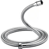 Tubo Doccia Flessibile 1,5m e 2m Acciaio Inox o PVC Universale G1/2" Anti-Torsione Antipiega Antigoccia Alta Resistenza Cromato Installazione Rapida Compatibile Soffione