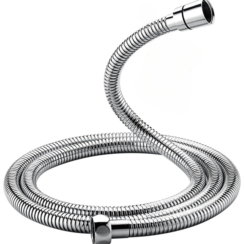 Flexible de Douche 1,5m et 2m Acier Inoxydable ou PVC Universel G1/2" Anti-Torsion Anti-Pli Anti-Goutte Haute Résistance Chromé Installation Rapide Compatible Pommeau