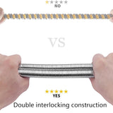 Tubo Doccia Flessibile 1,5m e 2m Acciaio Inox o PVC Universale G1/2" Anti-Torsione Antipiega Antigoccia Alta Resistenza Cromato Installazione Rapida Compatibile Soffione