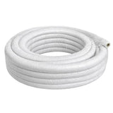 Tubo Multistrato Coibentato PEX AL PEX Ø20 Ø26 Isolamento 13 mm Bianco Anticondensa per Climatizzazione Pompa di Calore Riscaldamento Rotoli 10 25 50 Metri
