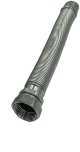 Giunto Acqua Flessibile per Caldaia MF 1/2 e 3/4 Acciaio Inox Alta Pressione Estensibile Lunghezze da 130 a 420 mm Resistente Alte Temperature Guarnizioni Incluse