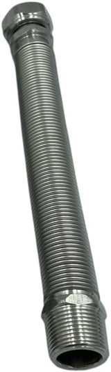 Giunto Acqua Flessibile per Caldaia MF 1/2 e 3/4 Acciaio Inox Alta Pressione Estensibile Lunghezze da 130 a 420 mm Resistente Alte Temperature Guarnizioni Incluse