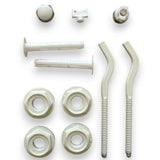 Kit universale tappi e riduzioni per radiatore in alluminio 1” x 3/8 o 1” x 1/2, completo di mensole, tasselli e chiave spurgo termosifone