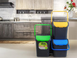 Tris Pattumiere Raccolta Differenziata 35 Lt Colori Assortiti Giallo Verde Blu 38 x 36 5 x 45 Made in Italy
