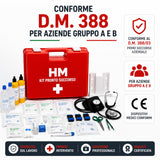 Cassetta Pronto Soccorso Aziende Allegato 1 DM 388/2003 | Kit Primo Soccorso Completo per Ufficio, Auto, Casa e Viaggio | Valigetta Medica Rigida, Marchio CE