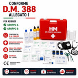 Cassetta Pronto Soccorso Aziende Allegato 1 DM 388/2003 | Kit Primo Soccorso Completo per Ufficio, Auto, Casa e Viaggio | Valigetta Medica Rigida, Marchio CE