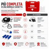 Cassetta Pronto Soccorso Aziende Allegato 1 DM 388/2003 | Kit Primo Soccorso Completo per Ufficio, Auto, Casa e Viaggio | Valigetta Medica Rigida, Marchio CE