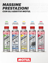 Motul - Additivo benzina moto 200 ml per motori 2T e 4T, aumenta il numero di ottano, pulisce carburatori, iniettori, valvole e circuito alimentazione