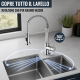Rubinetto Cucina Miscelatore con Doccetta Estraibile 360° per Lavello – Vari Modelli e Finiture