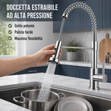Rubinetto Cucina Miscelatore con Doccetta Estraibile 360° per Lavello – Vari Modelli e Finiture