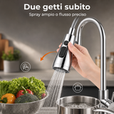 Rubinetto Cucina Miscelatore con Doccetta Estraibile 360° per Lavello – Vari Modelli e Finiture