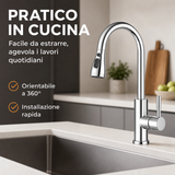 Rubinetto Cucina Miscelatore con Doccetta Estraibile 360° per Lavello – Vari Modelli e Finiture