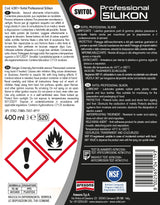 Svitol Lubrificante spray al silicone 400 ml per plastica e gomma, impermeabilizzante protettivo per guarnizioni, serrature, guide, cavi e meccanismi