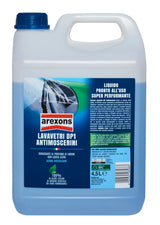 AREXONS Lavavetri DP1 Antimoscerini Pronto all'Uso, Detergente per Vaschetta Lavacristalli Auto, Fragranza Limone, 4.5L