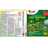 Zapi Zanzare Bia Verde - Insetticida Anti Zanzare, Fino a 3 Settimane, Antizanzare Concentrato, Insetticida Esterno Giardino