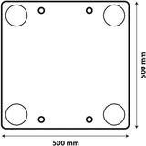 Lampa 66104 Pannello Segnalazione Carico Sporgente in Polipropilene Alveolare