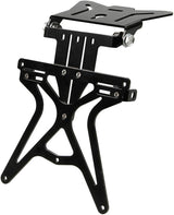 Lampa 90146 Aero-X Portatarga Moto Regolabile in Alluminio Nero