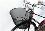 Lampa Cestino Anteriore per Bicicletta in Acciaio Nero