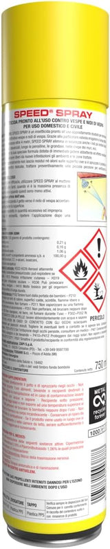 Zapi Garden Speed Spray Vespe – Insetticida per Vespe e Nidi di Vespe 750 ml