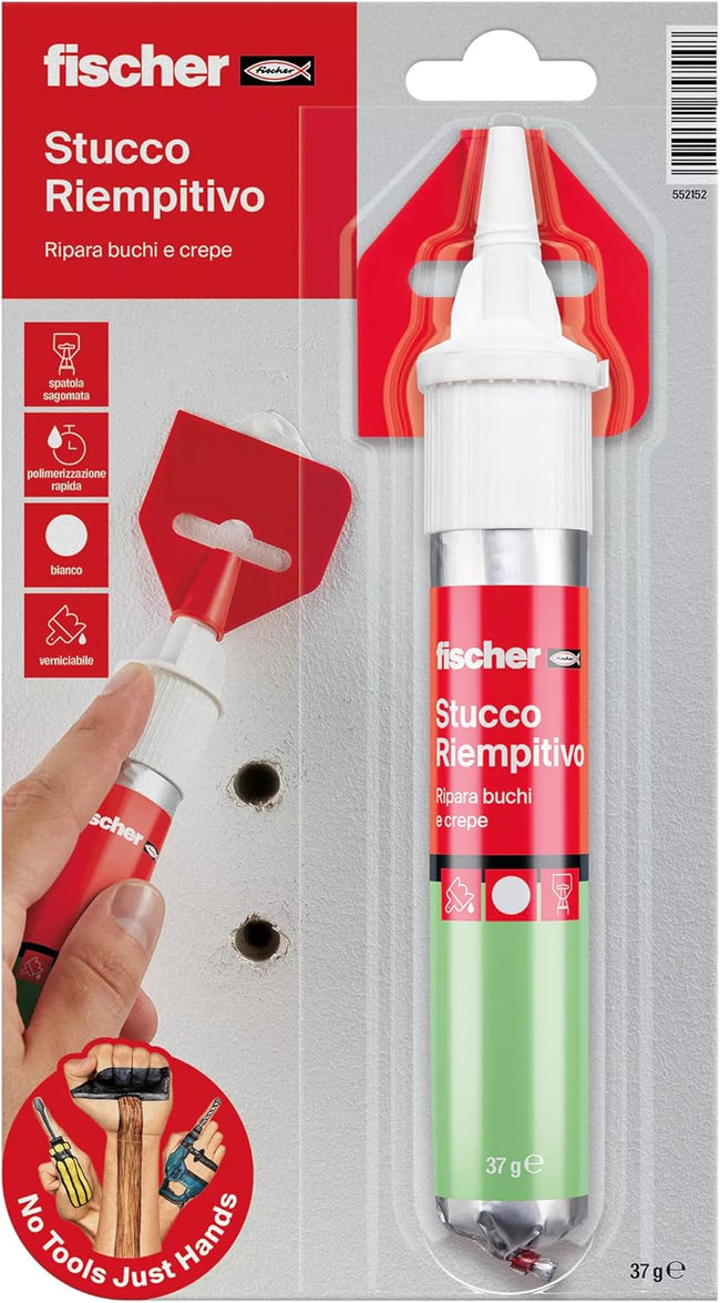 Fischer NTJH - Stucco riempitivo rapido con spatola 70 ml