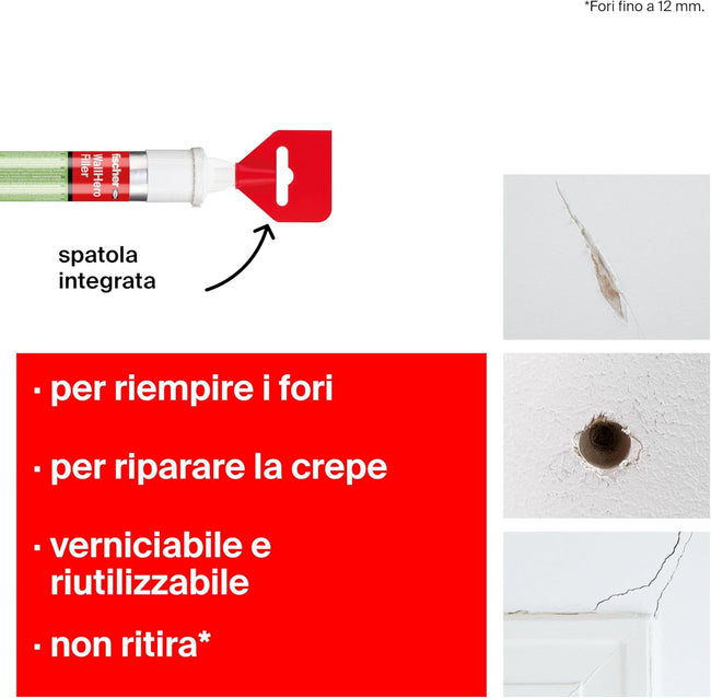Fischer NTJH - Stucco riempitivo rapido con spatola 70 ml