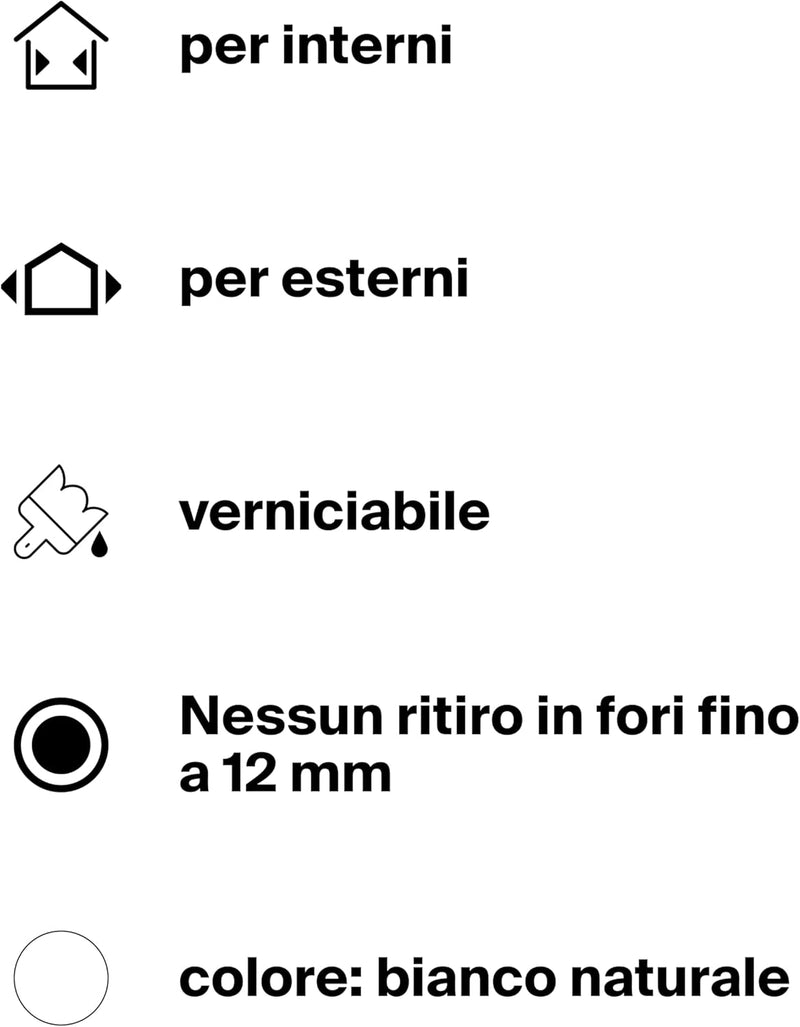 Fischer NTJH - Stucco riempitivo rapido con spatola 70 ml